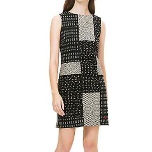 Desigual Black and White Patchwork Mini Dress EUR 38